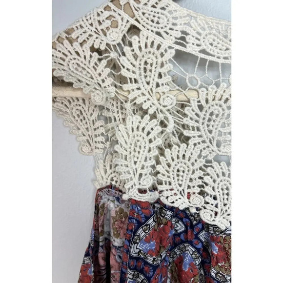 Umgee Sleeveless Tunic Top/Dress Lace Size Small Cotton Blend Women’s C3184 - Picture 4 of 6